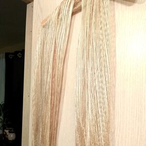 Long gold shimmer shawl